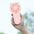 thumbnail image 5 of Vikakiooze Portable Handheld Fan, Handheld Fan, Portable Small Fan With 3 Speeds, Usb Rechargeable Hand Fan, Personal Fan Battery Operated, Suitable for Outdoor Indoor Commuting, Office, Travel, Pink, 5 of 8