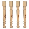 thumbnail image 1 of Osborne Husky Farm Dining Table Legs in Knotty Pine (Set of Four), Replacement Table Legs for Dining Table or Desk, Unfinished Wooden Posts, Sanded and Ready to be Stained, 1 of 4