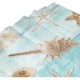 thumbnail image 6 of Beach Seashell Shower Curtain Nautical Coastal Shell Starfish Shower Curtains for Bathroom Marine Ocean Waterproof Polyester Fabric Bathroom Decor Curtain with Hooks 72x72 Inches, 6 of 6