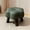 Green-GN, variant on MMJ Floral Small Stool Low Wooden Leg Footstool for Living Room Entryway 12.60x12.60x9.06in