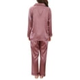 thumbnail image 5 of Baberdicy Womens Pajama Sets Women Ladies' Casual Spring Pure Color Long-Sleeved Comfortable Home Pyjamas Set Pajama Sets for Women 2 Piece M, 5 of 9