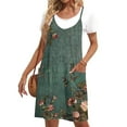 thumbnail image 7 of Blczomt Women Summer Dresses Spaghetti Strap Floral Casual Sundress Beach Vacation Hawaiian Womens Clothes, 7 of 7