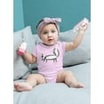 thumbnail image 2 of Skunk With Big Eyebrows Bodysuit Infant -Image by Shutterstock,  24 Months, 2 of 4