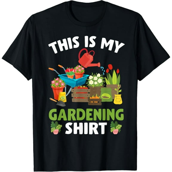 This Is My Gardening Shirt Funny Gardener Plants Lover T-Shirt