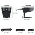 thumbnail image 3 of Car Cup Holder for AC Vents | Adjustable Drink & Phone Holder | Fits Cups Up to 8.5cm | Secure No-Spill Design | ABS Plastic | 3.66x3.07x3.46 Inch | Includes 3 Clips, 3 of 9