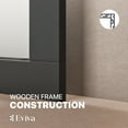 thumbnail image 5 of Eviva Aberdeen 36" Espresso Framed Bathroom Wall Mirror, 5 of 5