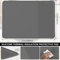 thumbnail image 5 of Grusce Tapis de Protection en Silicone pour Machine à Café, Tapis d'Isolation Thermique avec Design Concave et Convexe, Antidérapant et Résistant à la Chaleur, Adapté aux Machines à Café, 5 of 5