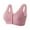 Pink, variant on Utoimkio Comfortable Front Closure Bras for Women No Underwire Breathable Everyday Bras for Women Full Coverage Bras