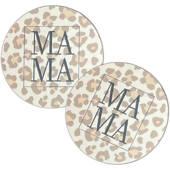 Leopard Mama Cardstock Cutouts for Freshies  12 Pack  2.5" Inch Circles  Freshie Supplies  Western Designs