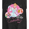 thumbnail image 3 of Disney Princess - Cinderella Make Your Own Magic - Girls Fitted Short Sleeve T-Shirt, 3 of 5