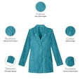 thumbnail image 4 of Panda Uniform by HeedFit 29" Medical Lab Coat for Women – XXS Teal, 4 of 7