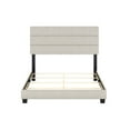 thumbnail image 5 of Boyd Sleep Ravenna Off-White Linen Full Size Upholstered Platform Bed Frame with Adjustable Headboard, Qualified Box Spring or Foundation Required for Use, 5 of 12