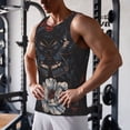 thumbnail image 5 of KLL Midnight Butterfly Floral Dream Print Men's Muscle Gym Workout Stringer Tank Tops Bodybuilding Fitness T-Shirts Tank Tops Men-XX-Large, 5 of 7