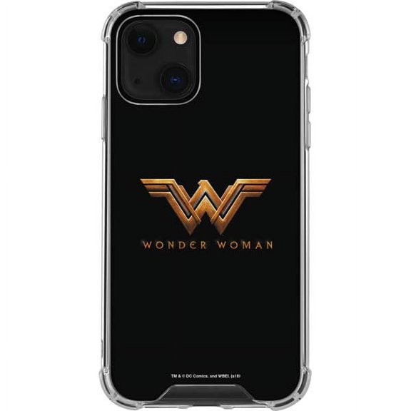 Skinit DC Comics Wonder Woman Gold Logo iPhone 13 Clear Case