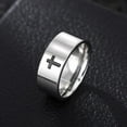thumbnail image 4 of SEPARQI Mens Titanium Ring Wedding Band Fashionable Ring Simple Neutral Men And Women Universal Ring Minimalist Jewelry With White Gift Box, 4 of 7