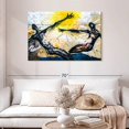 thumbnail image 2 of Elephant Stock Graffiti Souls Wall Art - Horizontal Canvas Wall Art - Living Room Wall Decor - People Canvas - Yellow And Black Decor - 45" x 30", 2 of 8