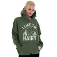 thumbnail image 3 of Like 'Em Hairy Bigfoot Legend Hoax Hoodie Sweatshirt Women Brisco Brands L, 3 of 6