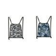 thumbnail image 3 of Qarigey Mochila con cordón para libros, mochila deportiva para niñas y niños, ropa de cuerda impermeable, paquete grueso plegable para Envolturas para manijas de equipaje Gris, 3 of 5