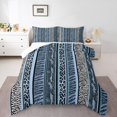 thumbnail image 2 of Erosebridal Blue Leopard Print Bedding Sets Queen with Comforter, Wildlife Duvet Insert, Cheepah Zebra Decor, 3pcs, 2 of 7