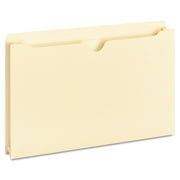 Universal Deluxe Manila File Jackets with Reinforced Tabs, Straight Tab, Legal Size, Manila, 50/Box -UNV73800