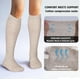 thumbnail image 3 of Calcetines de compresión LEVSOX de algodón de 20 a 30 mm Hg hasta la rodilla, 2 pares, 3 of 7