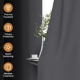 thumbnail image 2 of Tchckioa Blackout Curtains for Bedroom Living Room,Privacy Protection Grommet Window Drapes(Set of 2 42x63 Inch), 2 of 6