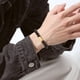 thumbnail image 2 of Pulsera de obsidiana para hombre con cuentas de plata S925 chapadas en oro, 2 of 2