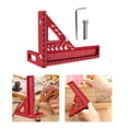 thumbnail image 2 of Multiple Angles Measuring Ruler with Pin Wrench Triangular Layout Measuring Tool, 2 of 8