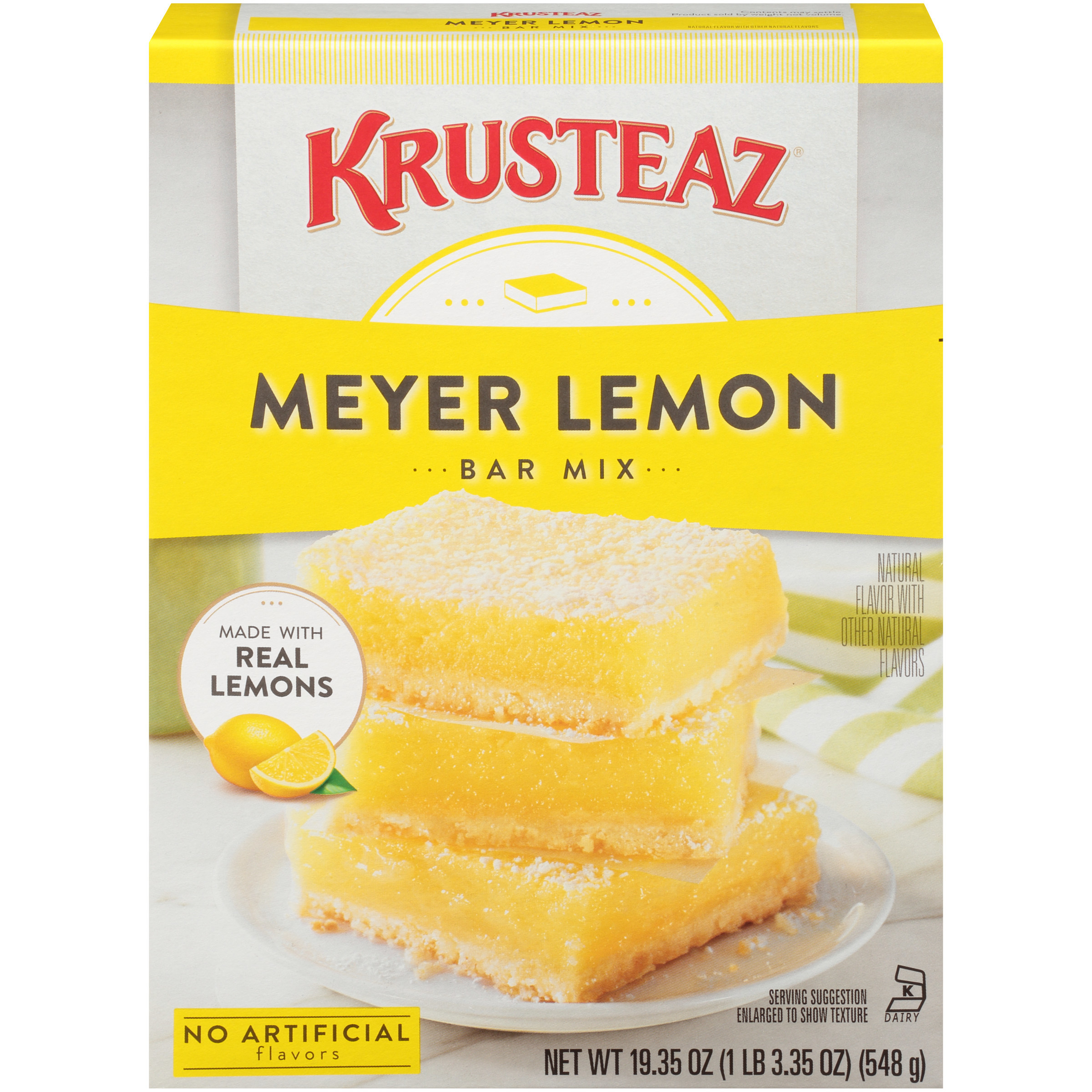 Krusteaz Meyer Lemon Bar Mix 19 35 Oz Box Walmart Walmart