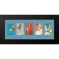 thumbnail image 2 of Unknown 18x10 Black Modern Framed Museum Art Print Titled - Pin Up Girls Panel II, 2 of 5