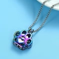 thumbnail image 3 of Pet Cremation Jewelry For Ashes For Dog/Cat Paw Stainless Steel Memorial Locket Urn Necklace Inside Mini Case Keepsake Cremation Jewelry Women Men, 3 of 5