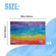 thumbnail image 2 of BaHomeck placemats Set of 4 Abstract Rainbow Textured Oil Painting Cotton Linen rectangle Placemats for Kitchen Dining Table Indoor,Outdoor,18*12inch, 2 of 4
