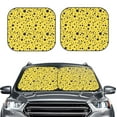 thumbnail image 2 of Fotbe Blue Spots 2-Piece Car Windshield Sun Shade | Sun Blocker for Car Windshield | Foldable Automotive Interior Accessories for Sun Protection-Small, 2 of 7