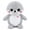 gray, variant on LALAPAWLOV 10 Inch Seal Plush Toy, Cute Chubby Seal Stuffed Animal Plushie, Soft Plush Seal Toy for Kids Girls, Pink or Gray Seal Stuffed Animal, Birthday Christmas Valentine Easter Gift