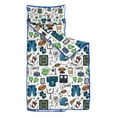 thumbnail image 2 of Blue Football Game Icons Pattern Toddler Nap Mats for Kids Preschool,Sleeping Mat Bag or Kids,Toddler Sleeping Bag,Toddler Nap Mat or Daycare, 2 of 6