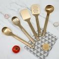 thumbnail image 3 of Cook with Color 5-Piece Stainless Steel Utensil Set – Gold, Durable & Stylish Kitchen Tools, 3 of 5