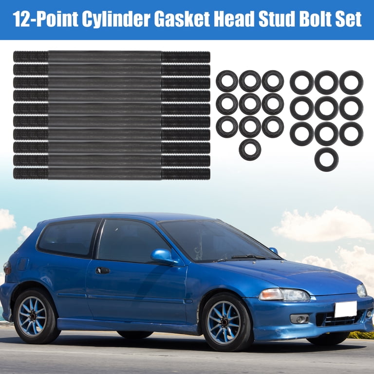 Cylinder Head Bolt Kit For 96-00 Honda Civic Del Sol 1.6L SOHC D16Y5 D16Y7 D16Y8