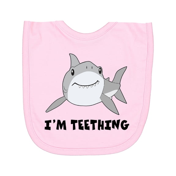 Inktastic I'm Teething Cute Shark Newborn Bib