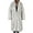 Gray, variant on jsaierl Womens Winter Faux Fur Thick Coat Jackets Long Sleeve Luxury Lapel Coats Fleece Long Cardigan Outwear Jacket