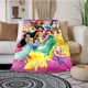 thumbnail image 3 of Manta ligera con estampado de princesas de Disney para sala de estar, dormitorio, habitación de niños, manta cálida, regalo de Navidad, 3 of 5