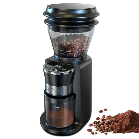 HiBREW G3 Electric Coffee Grinder - 34 Grind Settings, Conical Burr, Digital Precision & Control