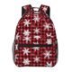 thumbnail image 1 of Easygdp Snowflakes On A Buffalo Plaid Christmas Mochila Ergonómica Versátil para Laptop - Múltiples Bolsillos, Correas Ajustables, Unisex para Escuela, Viajes y Actividades al Aire Libre-One Size, 1 of 5