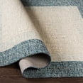 thumbnail image 6 of Surya Elena 96x96" Hand Tufted Round Modern Wool Rug in Teal Blue/Cream, 6 of 6