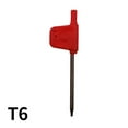 thumbnail image 2 of 10× Small Torx Screwdriver T Wrench Red Flag Type Spanner Key Screwdriver T5-T20,T6, 2 of 7