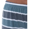 thumbnail image 5 of Fruit of the Loom Women's Long Sleeve Tee and Pant 2 Piece Sleep Set, Blue Stripe, 3X, 5 of 7
