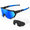 Black Blue-3 Lens, variant on Black Green 3 Lens Polarized Sports Sunglasses for Outdoor Activities