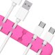 thumbnail image 4 of Seitruly Devanadera de Cable de silicona, soporte de enchufe, Cable de escritorio de gestión, Cable USB, de datos, organizador de almacenamiento Electrónica Rosa roja, 4 of 5