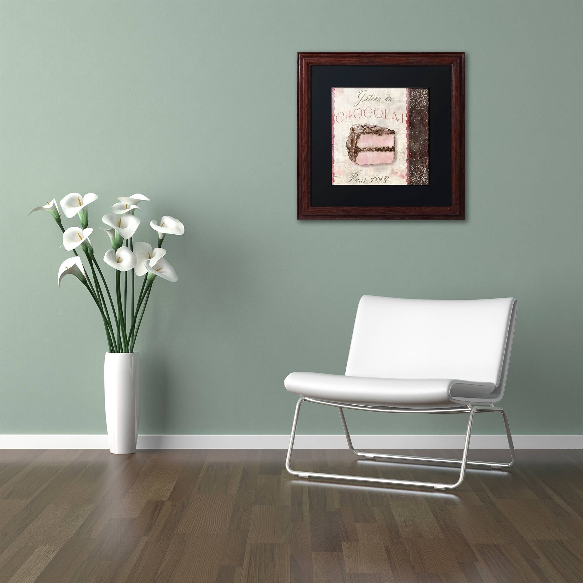 Trademark Fine Art "Patisserie XI" Canvas Art by Color Bakery Black Matte, Wood Frame