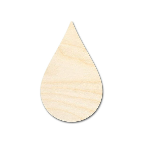 Bigger Better | Unfinished Wood Cloud Raindrop Shape | DIY Craft Cutout | 36" / 1/2"