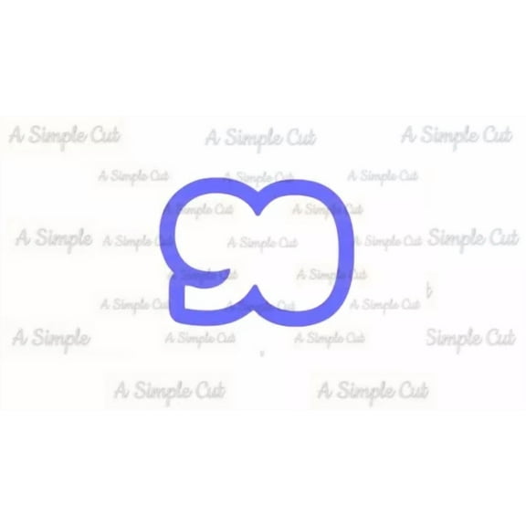 Number 90 Cookie Cutter